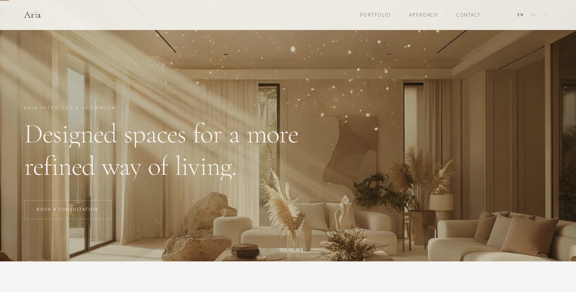 Website redesign project example
